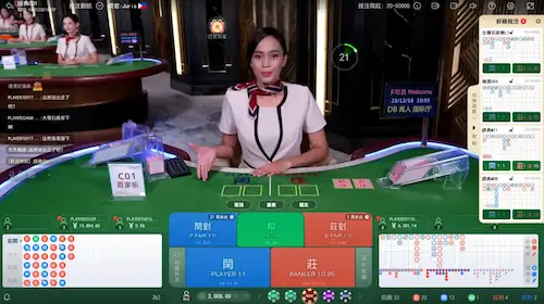 DB真人百家樂遊戲畫面