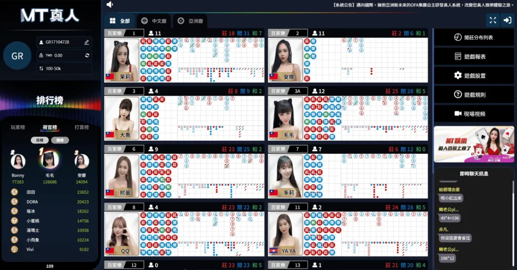 MT真人遊戲畫面